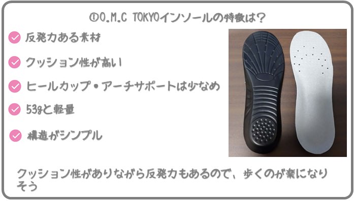 【O.M.C TOKYO インソールレビュー】アマゾン高評価インソールを実際に履いてみた